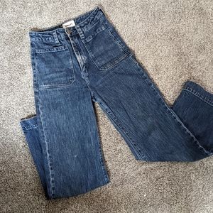 Rollas flare high waisted denim